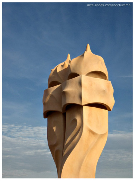 Chimeneas - Centinelas en La Pedrera (Casa Milá ) - Antoni Gaudi