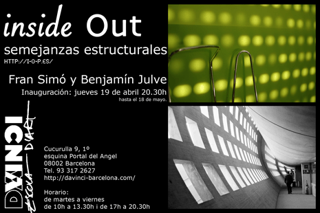 Exposición de inside Out - Escola Da Vinci, Cucurulla 9, 1º, 08002 Barcelona
