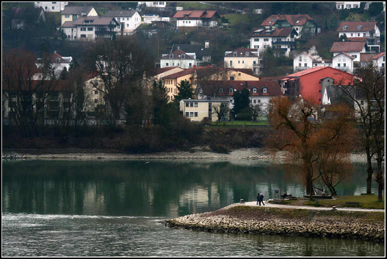 Passau - Desembocadura del río Inn en el Danubio - Bavaria - Alemania