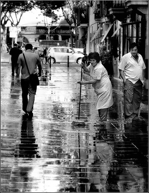 La calle mojada - Barcelona - Catalunya