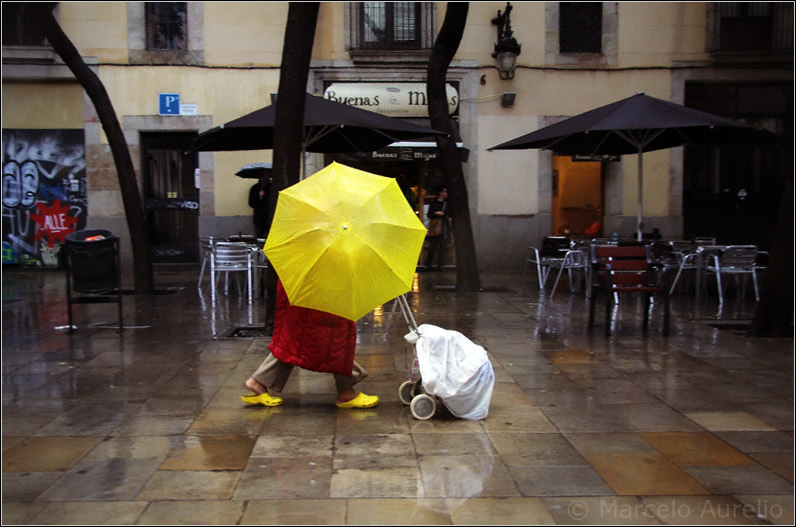 Colores bajo la lluvia - Barcelona