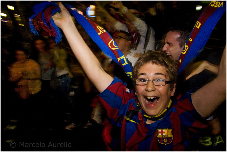 Felicidad - FC Barcelona Campeón de Liga - Rambla Canaletes - Barcelona