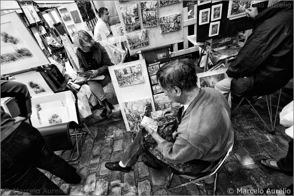 Place du Tertre. Montmartre. París. Francia