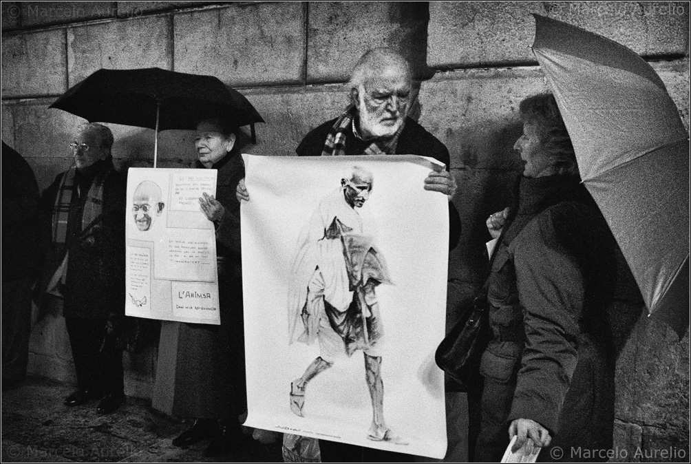 Manifestación por la paz - Barcelona