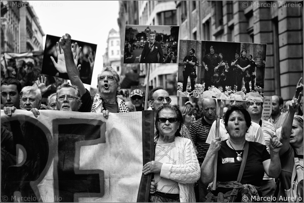 Indignados - Manifestación 19J - Barcelona