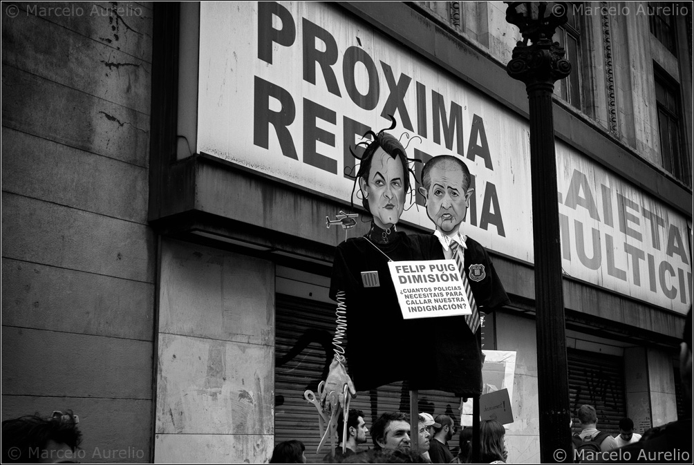 Próxima reforma - Indignados – Manifestación 19J – Barcelona