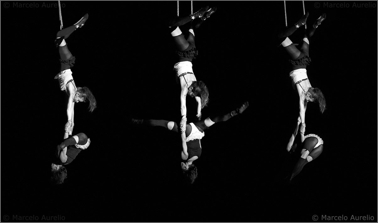 El trapecistas ensayando - Cabaret de Circo en La Fabrik 2 – Rubí – Barcelona