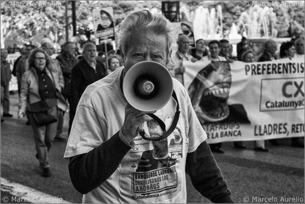 Estafad@s por la Banca. Barcelona, 2013. © Marcelo Aurelio