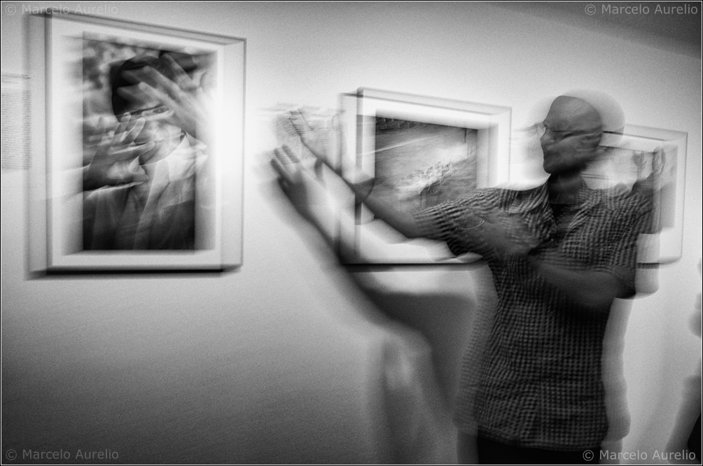Doug Menuez en su exposición: Un genio audaz. La Virreina. Barcelona, 2013.