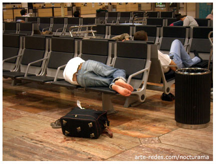 la espera es sueño, aeropuerto de Barcelona