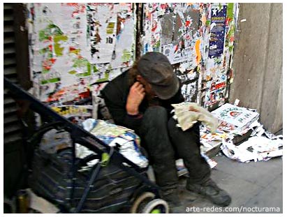 vivir en la calle. Barcelona.