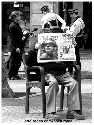 en la rambla, Barcelona.