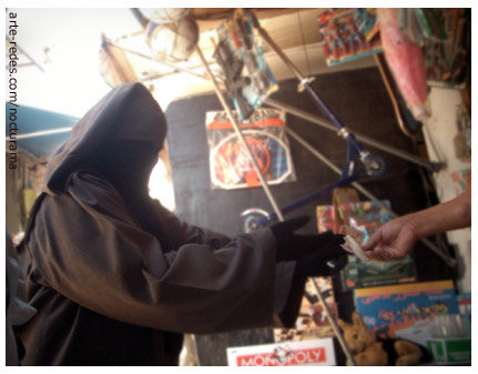 por al calle de un mercado en Casablanca, Marruecos