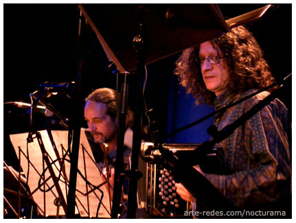 Jürgen Schwenkglenks y Quena Taborda, presentando junto a Los Gringos del Tango, el cd: PORQUE QUIERO - Porteños y Gringos 