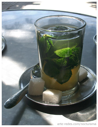 té verde, menta fresca y azúcar - Casablanca - Marruecos